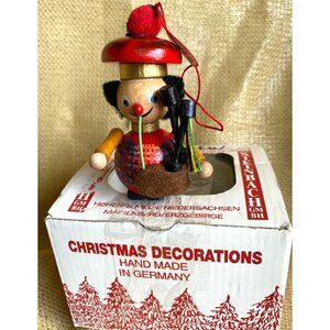 Vintage Steinbach German Christmas Ornament With Box - Scottish Bagpipe Player